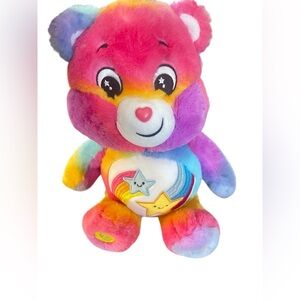 Care Bears Plush Pastel Rainbow With Shooting Stars Stuffed Teddy